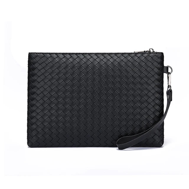 Pochette homme tressée – Élégance moderne et pratique