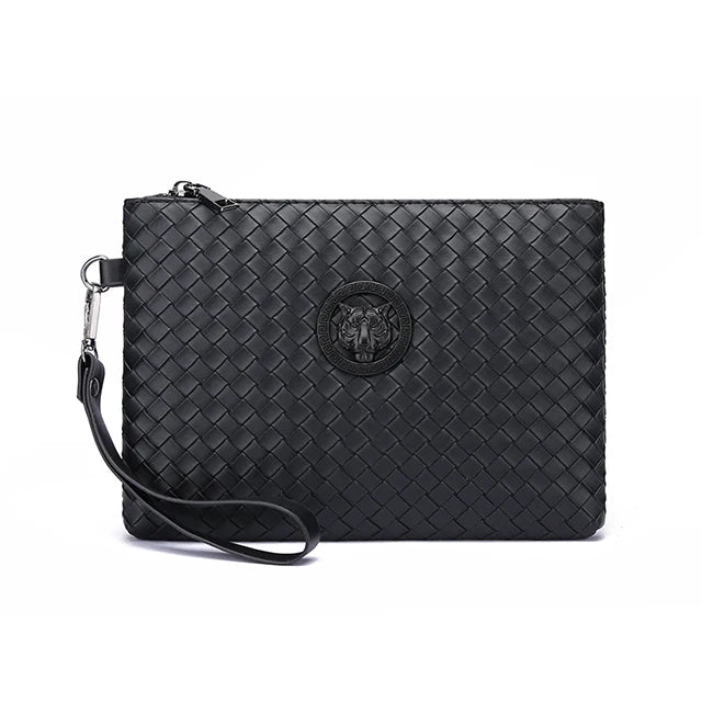 Pochette homme tressée – Élégance moderne et pratique